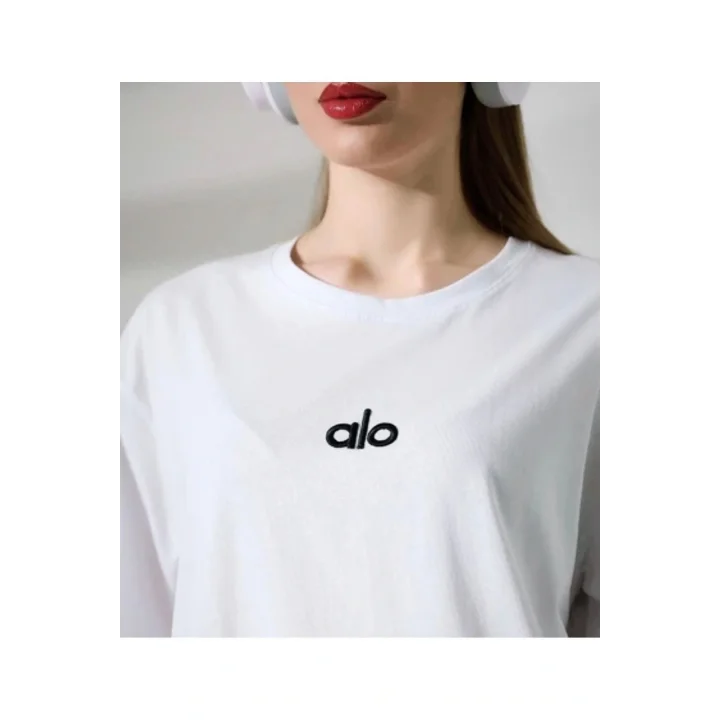 AO Yazılı Beyaz T-shirt