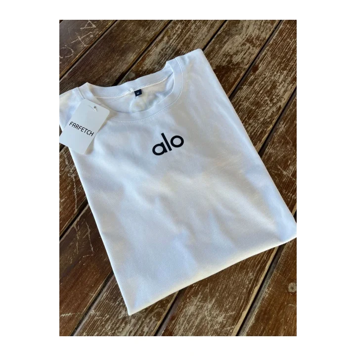 AO Yazılı Beyaz T-shirt