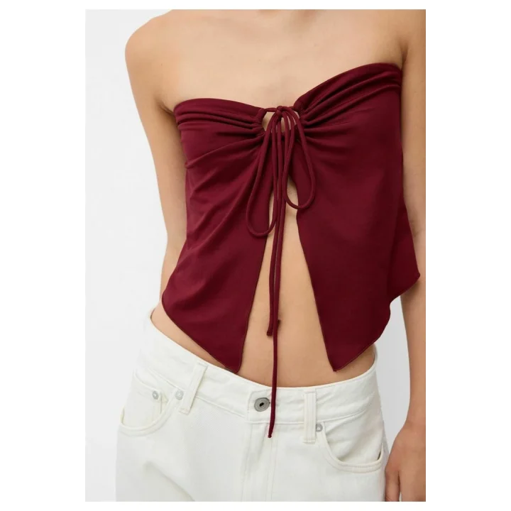 Bordo Straplez Bluz ORJ