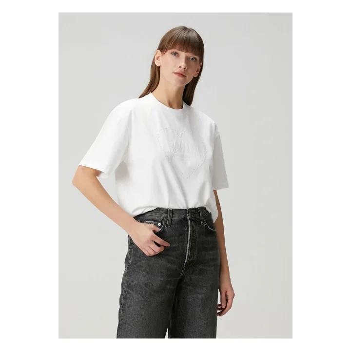GANNİ Taş Detay T-Shirt