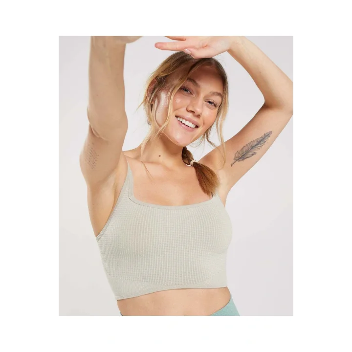 Kadın Seamless Spor Sütyeni Pause Bralette Çakıl Grisi
