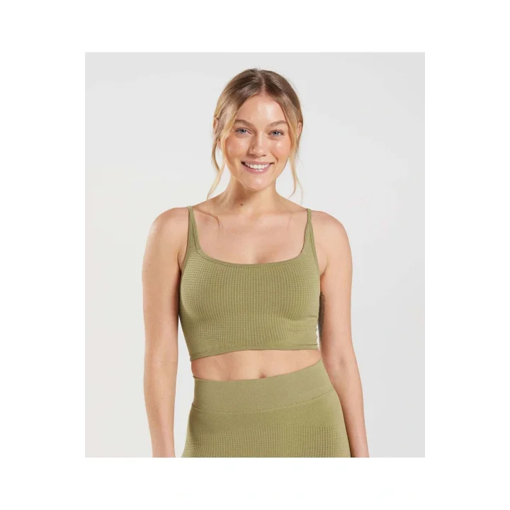 Kadın Seamless Spor Sütyeni Pause Bralette Griffin Yeşili