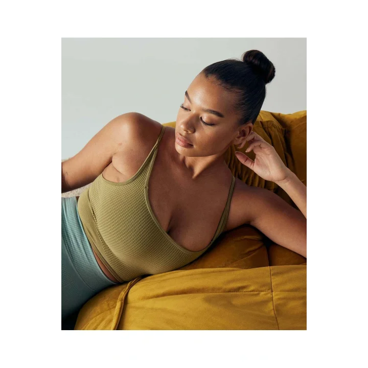 Kadın Seamless Spor Sütyeni Pause Bralette Griffin Yeşili
