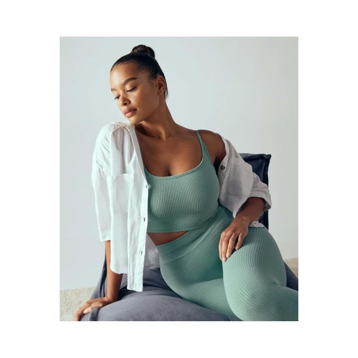 Kadın Turkuaz Seamless Spor Sütyeni Pause Bralette Maya Blue