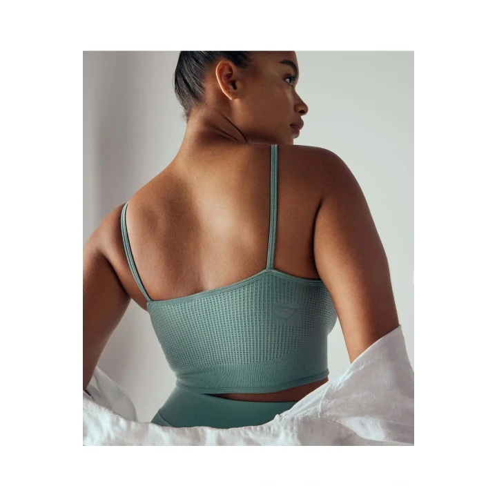 Kadın Turkuaz Seamless Spor Sütyeni Pause Bralette Maya Blue
