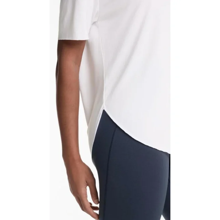 Modal Lazer Kesim Beyaz T-Shirt