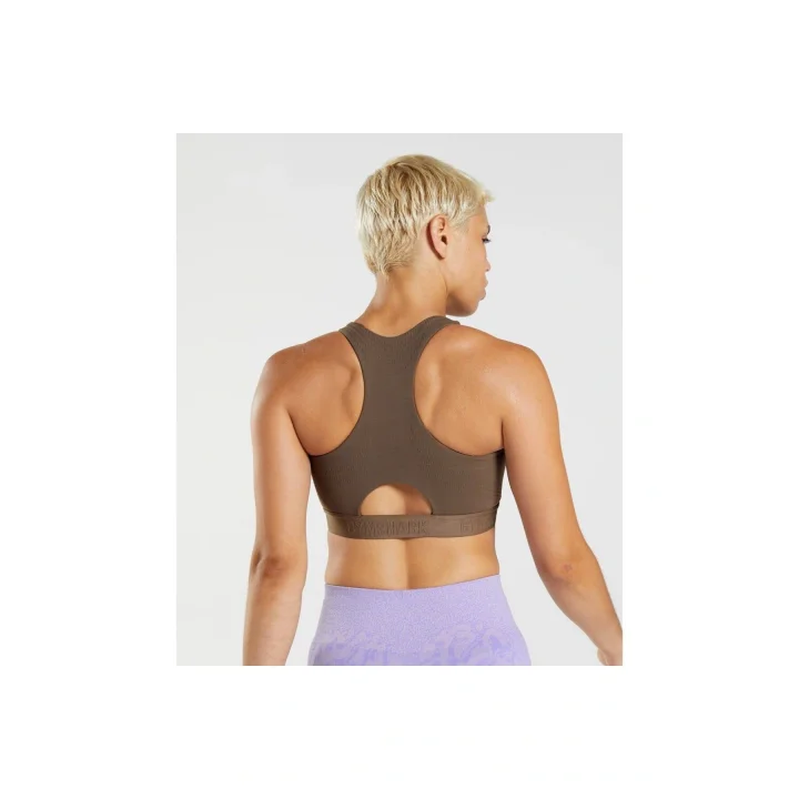 Performance Bra Çift Katlı Pedli Spor Sütyeni Krem Bralet