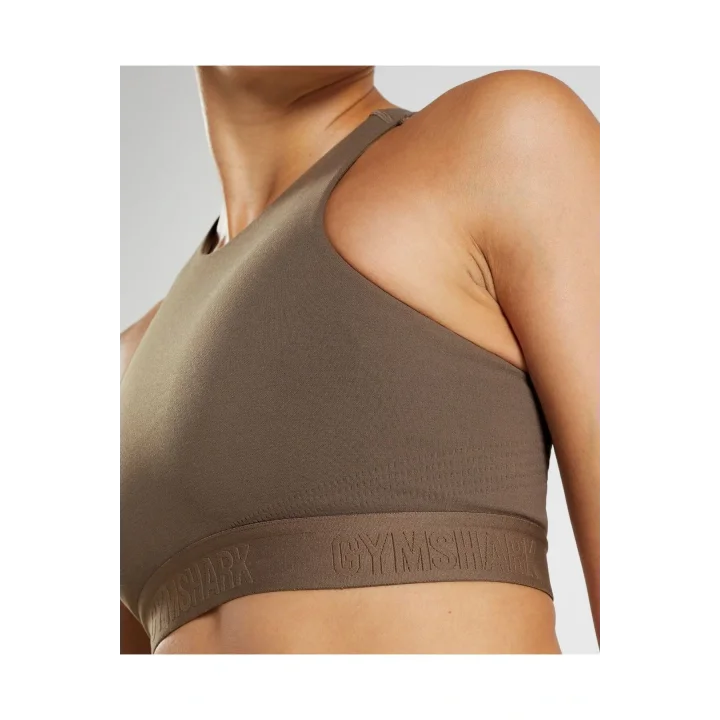 Performance Bra Çift Katlı Pedli Spor Sütyeni Krem Bralet