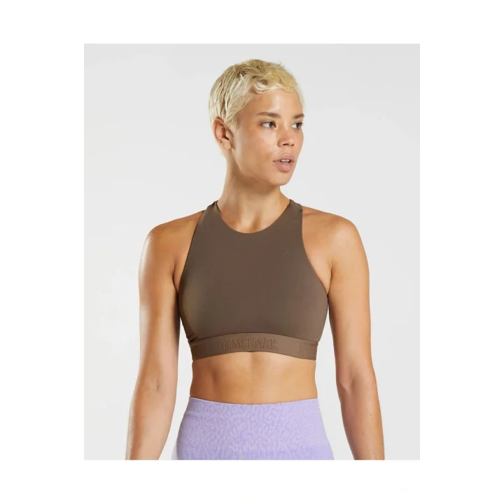 Performance Bra Çift Katlı Pedli Spor Sütyeni Krem Bralet