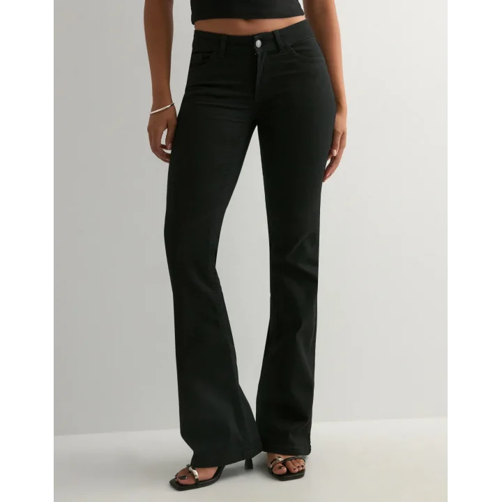 Siyah GRJ Women Bootcut Pantolon