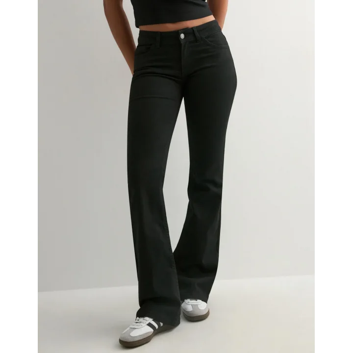 Siyah GRJ Women Bootcut Pantolon