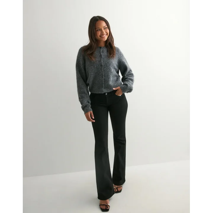 Siyah GRJ Women Bootcut Pantolon