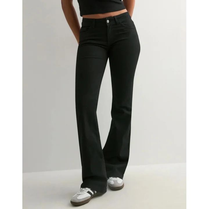 Siyah GRJ Women Bootcut Pantolon