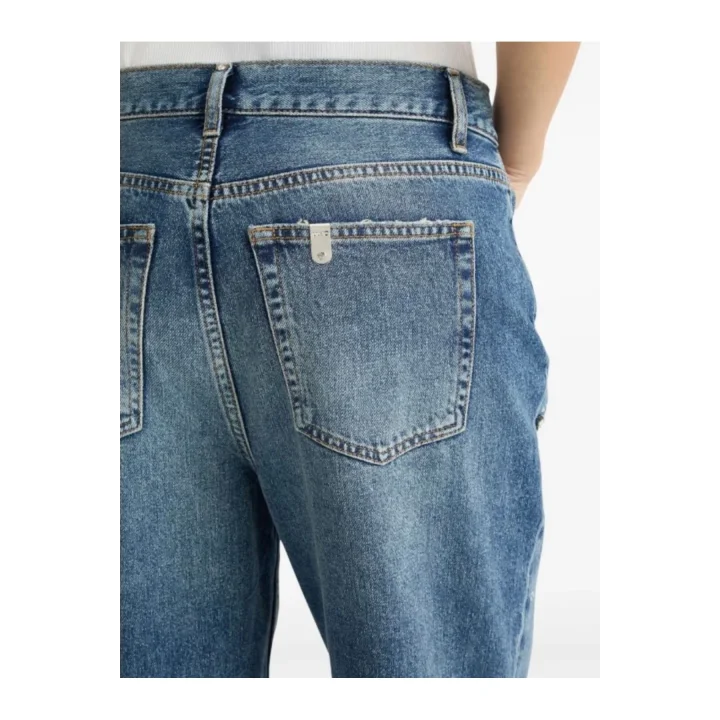 Taş Detaylı Yırtık Jean
