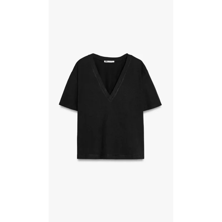 V Yaka Basic ZRA T-Shirt