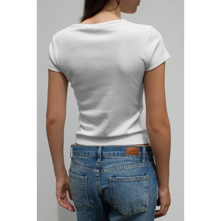 VibeGaia Leopar Silüet Baskılı T-shirt