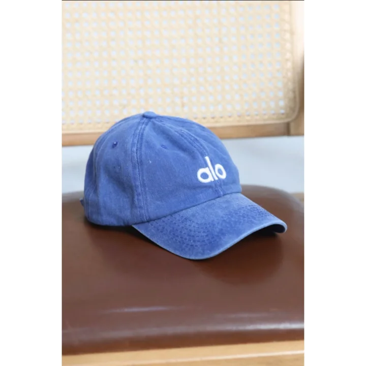 Yıkamalı Şapka AO Mavi Nakışlı