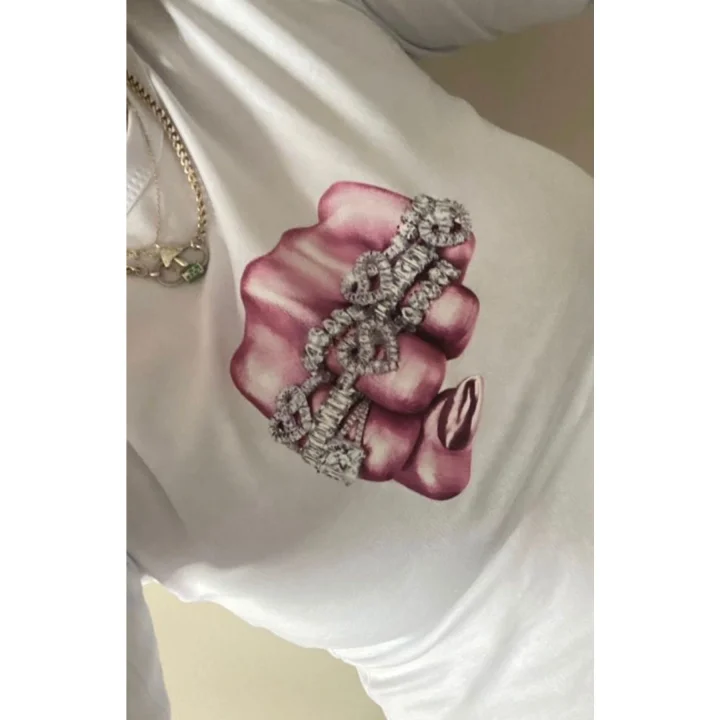 Yüzüklü Yumruk  Baskı T-Shirt