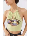 y2k Venica Beach Boyundan Crop Top