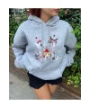 VibeGaia Kedi Baskı Sweatshirt