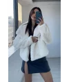 VibeGaia Beyaz Peluş Kürk