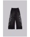 Siyah Desenli JL Jogger Pantolon