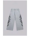 Gri Alev Desenli JL Jogger Pantolon