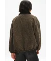 Leopar Bomber Unisex Ceket Oversize Mevsimlik Kaban