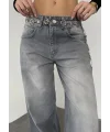 Yıkamalı Süper Baggy Ekstra Geniş Paça Jean