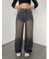 Yıkamalı Süper Baggy Ekstra Geniş Paça Jean