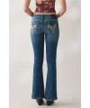 Brooke Süslü Arka Cep Düşük Bel Flare Jean