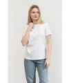 Kadın Marka Muadili Kadın Minimal Beyaz Regular Fit T-Shirt