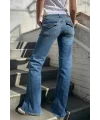 Düşük Bel Flared Jean