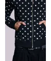 JD Siyah Puantiyeli Kapüşonlu Sweatshirt&Mono Black Polkadot Hoodie
