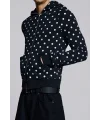 JD Siyah Puantiyeli Kapüşonlu Sweatshirt&Mono Black Polkadot Hoodie
