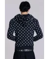 JD Siyah Puantiyeli Kapüşonlu Sweatshirt&Mono Black Polkadot Hoodie