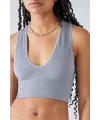 y2k Derin V Yaka Seamless Crop