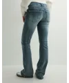 Y2k Çizme Paça Süper Düşük Bel Yıkamalı Jean Bootcut Kot Pantolon & Low Waist