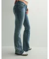 Y2k Çizme Paça Süper Düşük Bel Yıkamalı Jean Bootcut Kot Pantolon & Low Waist