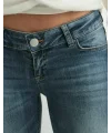 Y2k Çizme Paça Süper Düşük Bel Yıkamalı Jean Bootcut Kot Pantolon & Low Waist