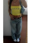 Subdued Brasil Straplez Crop