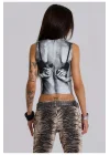 VibeGaia Sırt Baskılı Crop JL