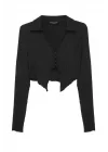 VibeGaia Uzun Kol Korse Crop