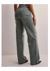 Düşük Bel Bol Kot Pantolon