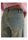 Düşük Bel Bol Kot Pantolon