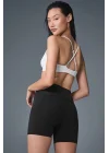 Dikişsiz Fit Sporcu Sütyeni Destekli Crop Spor Üst
