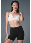 Dikişsiz Fit Sporcu Sütyeni Destekli Crop Spor Üst