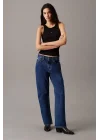 CKL Streç Slim Fit Bisiklet Yaka Body Beyaz Ribanalı Halter Yaka Crop Top