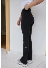 İspanyol Paça Tayt Pantolon Likralı Esnek Koşu Pantolonu