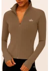 Ao Baskılı Uzun Kollu Modal Spor Koşu & Yoga Ceketi